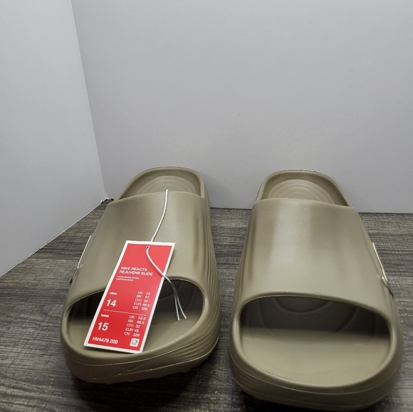 Nike ReactX Rejuven8 Slides Shoes Khaki HV4479-200 New Men’s Size 14 New main image 7